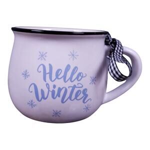 Original Ceramics Hello Winter Coffee Mug 14oz Ceramic Holiday Cup